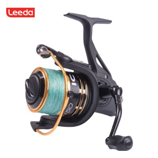 Leeda Icon 50 kasthjól með 20lb ofurlínu