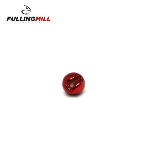 Fulling Mill Slotted Tungsten Beads - Metallic Red