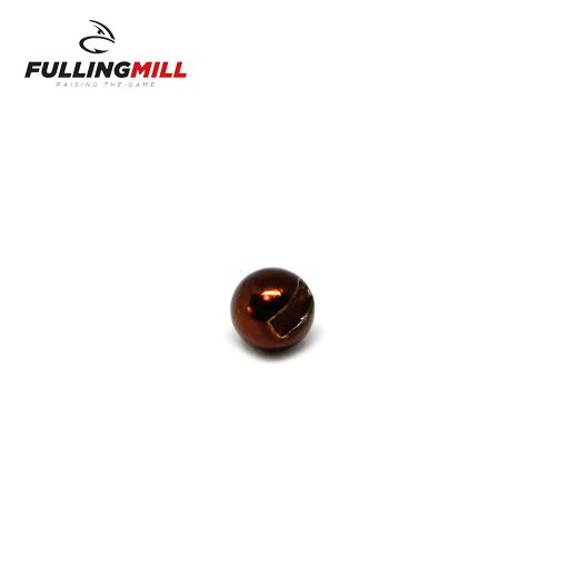 Fulling Mill Slotted Tungsten Beads - Metallic Brown