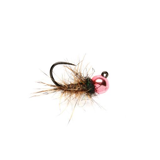 Roza's Pink Hare's Ear Jig Barbless
