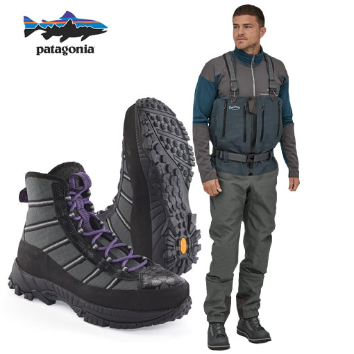 Patagonia Swiftcurrent Zip Front vöðlur og Forra UL vöðluskór
