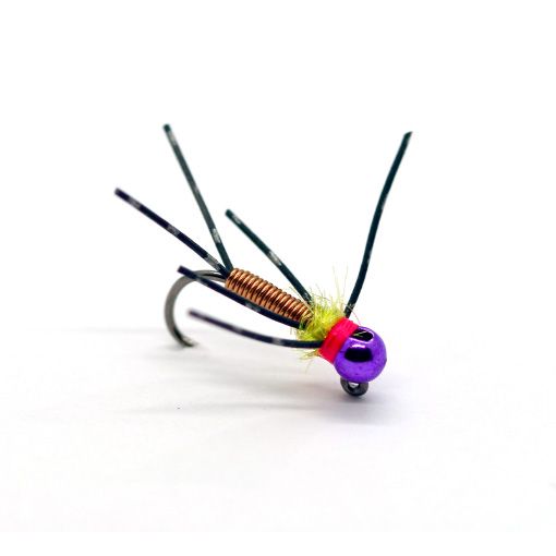 Copper John Rubberlegs - 3.8mm Metallic Purple Tungsten