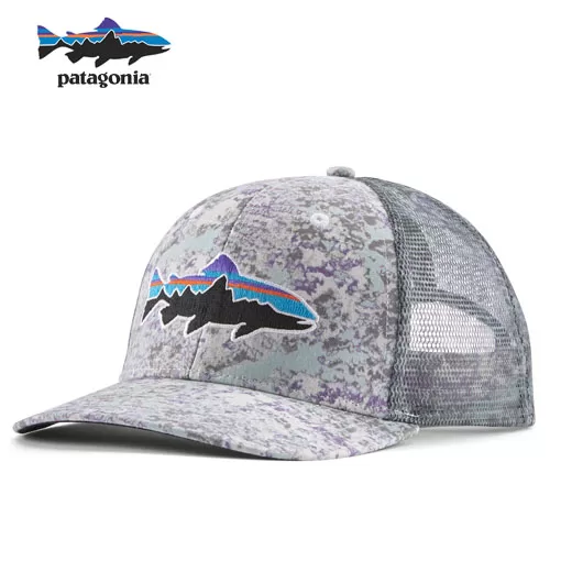 Patagonia Fitz Roy Trout Trucker Hat - Rock Wash/Thermal Blue