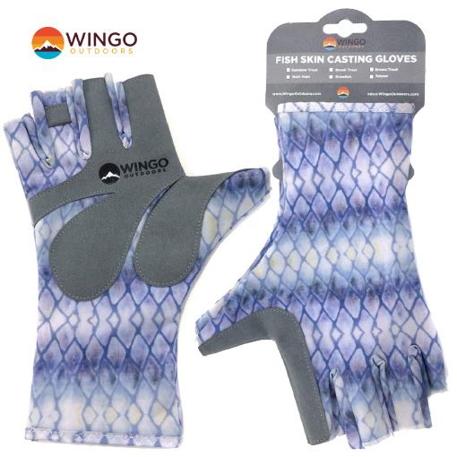Wingo Fish Skin hanskar - Bonefish