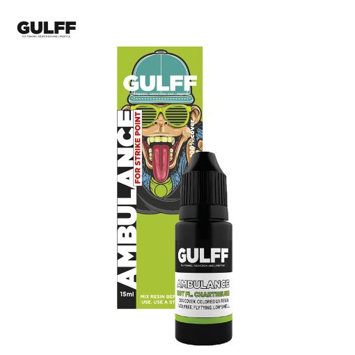 Gulff Ambulance Hot Fluoro Chartreuse UV lakkefni - 15ml