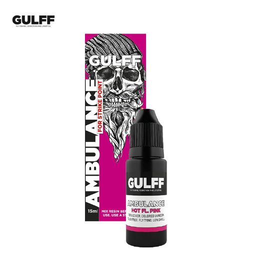 Gulff Ambulance Hot Fluoro Pink UV lakkefni - 15ml