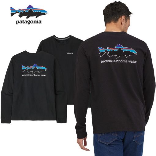 Patagonia Home Water langerma bolur - Svartur