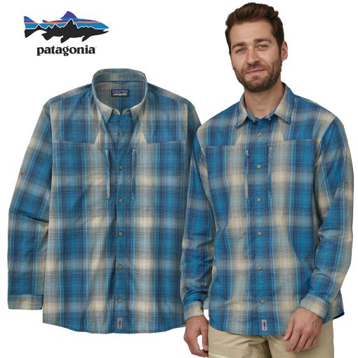 Patagonia Sun Stretch veiðiskyrta - Wavy Blue