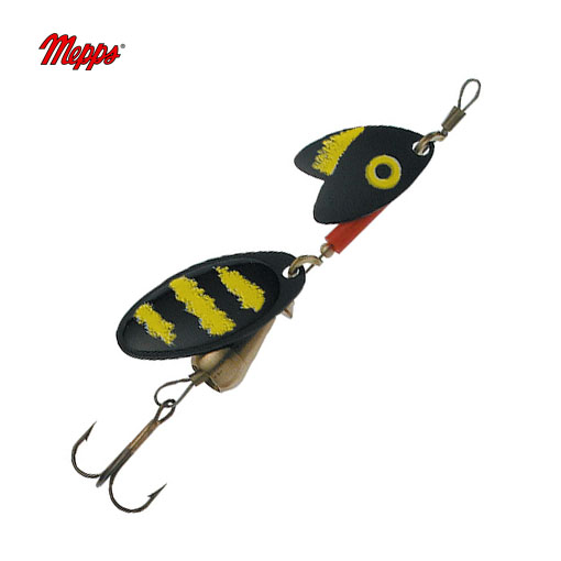 Mepps Tandem Trout - Svartur / Gulur