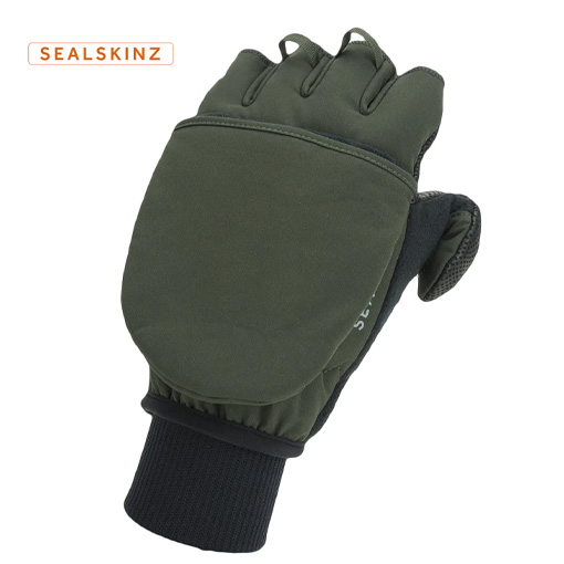 Sealskinz Walpole - Vindheldar, breytanlegar lúffur fyrir kalt veður - Ólífugrænn