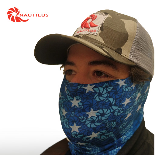 Hoo-rag Headover andlitsklútur - Nautilus/Blue