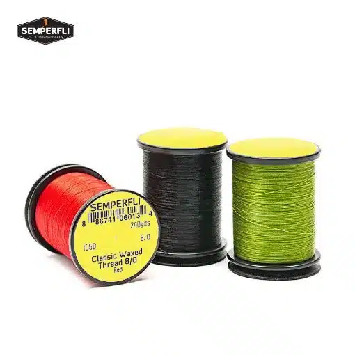Semperfli klassískir vaxaðir hnýtingaþræðir 8/0 - 110m spólur