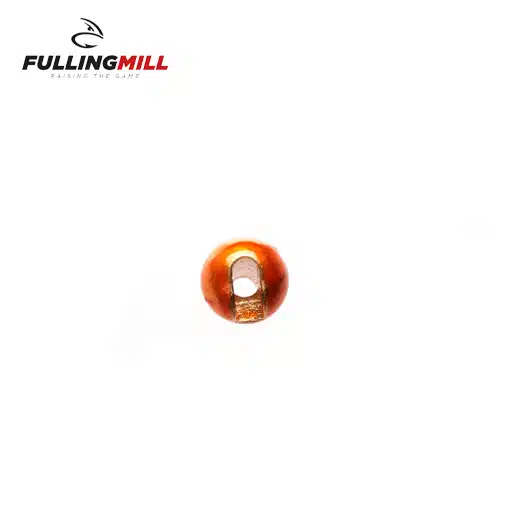 Fulling Mill Slotted Tungsten Beads - Metallic Orange