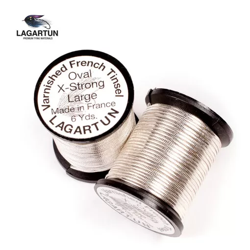 Lagartun French Oval Tinsel - Silver