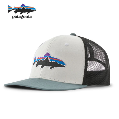 Patagonia Fitz Roy Trout Trucker derhúfa - White Blue Sage