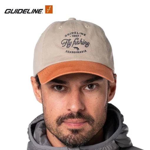 Guideline Fly Fishing Cap - Khaki/Pumpkin - Image 2