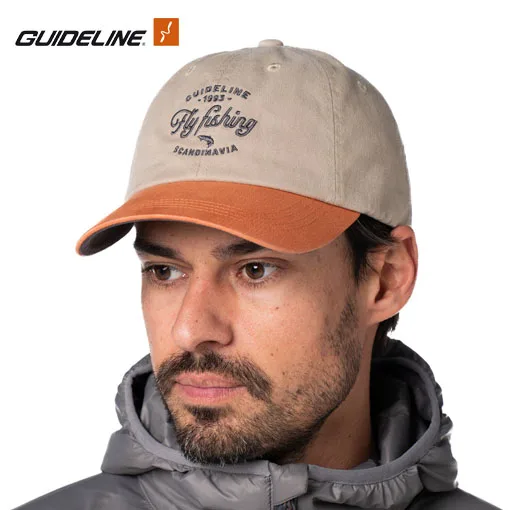 Guideline Fly Fishing Cap - Khaki/Pumpkin