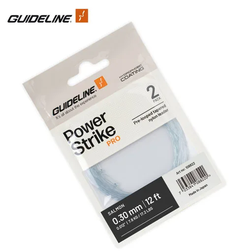 Guideline Salmon 12ft Power Strike PRO kónískir nylon taumar